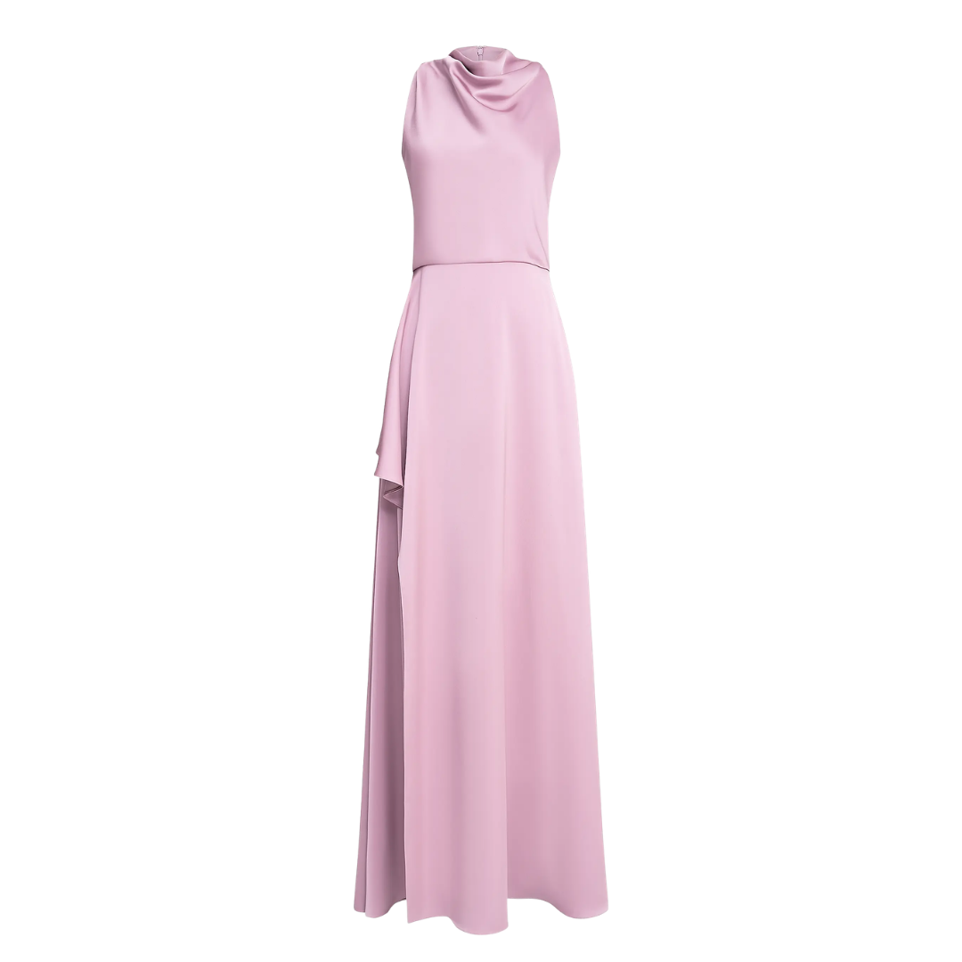 Theia Lilac Sleeveless Maxi Dress