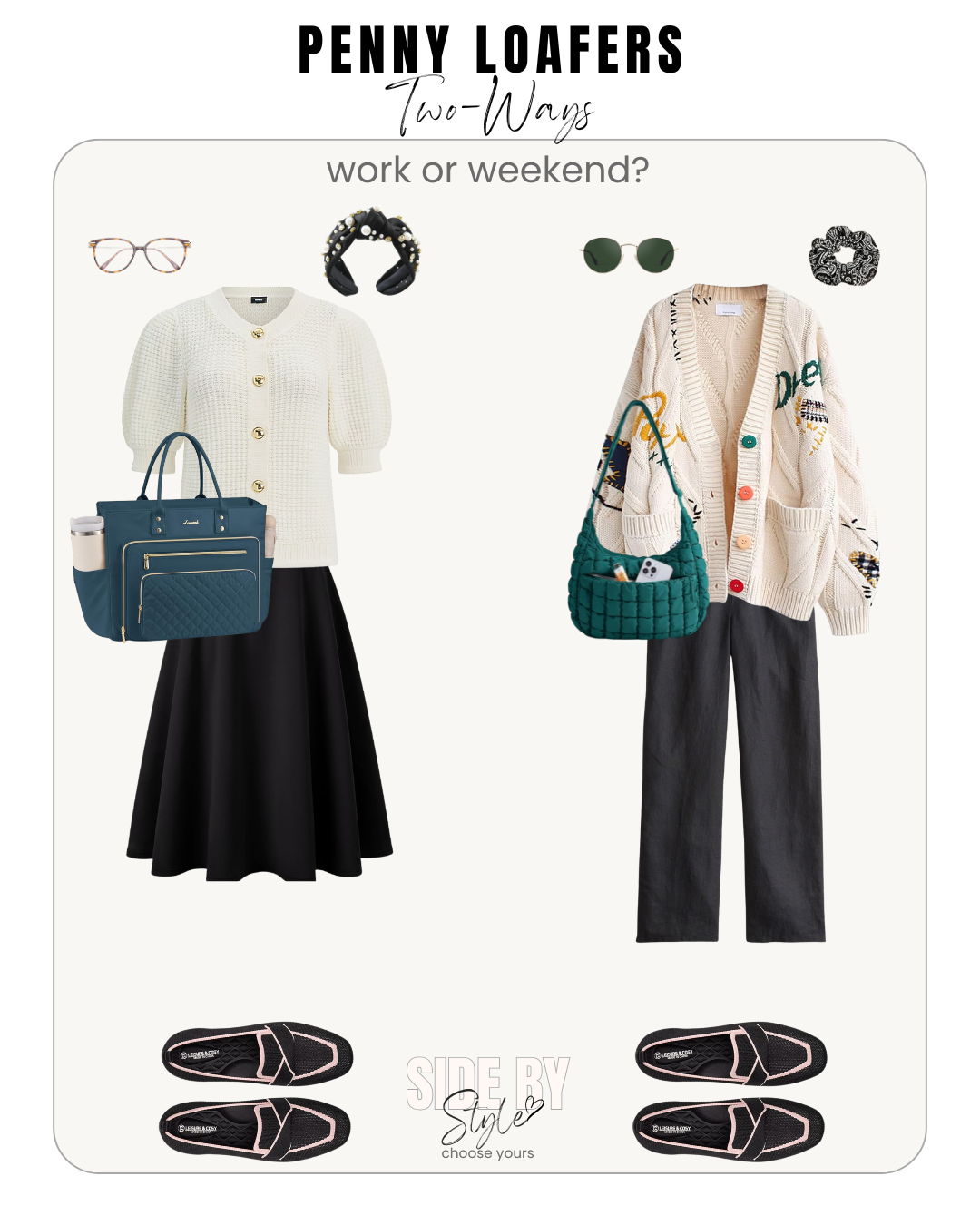 Penny Loafers Two Ways: Work or Weekend?