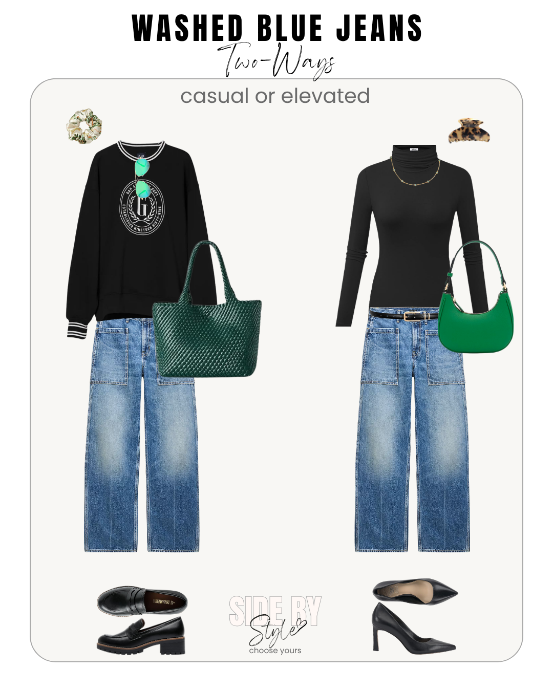 Square Pocket Jeans - Casual or Elevated