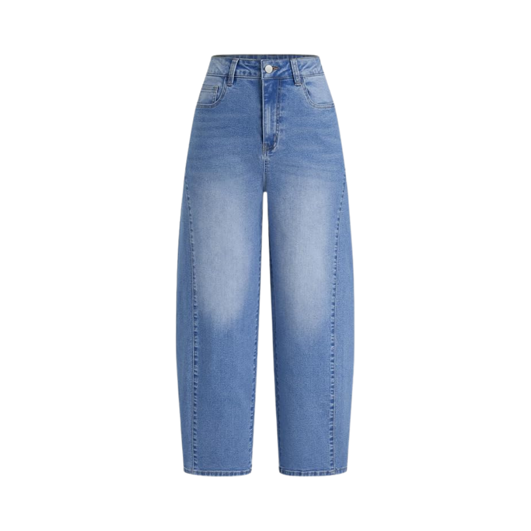 CIDER High Waist Barrel Jeans