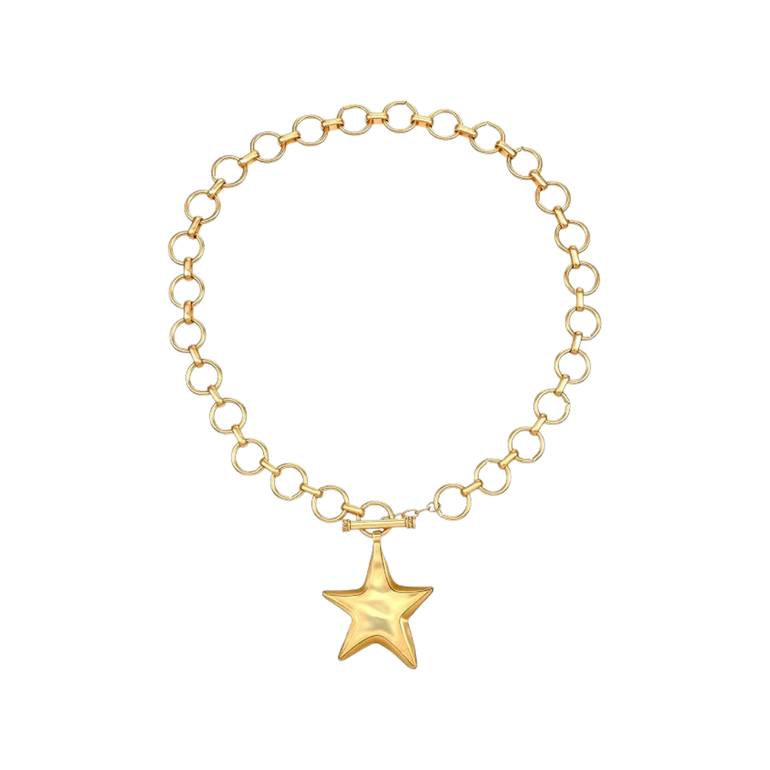 BaubleStar Gold Chunky Star Choker