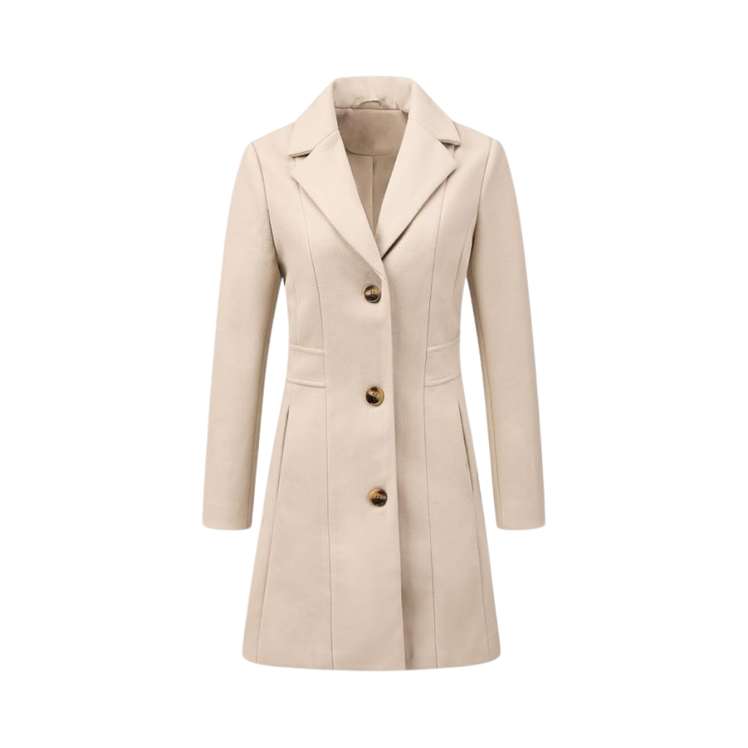 Allegra K Wool Trench Coat