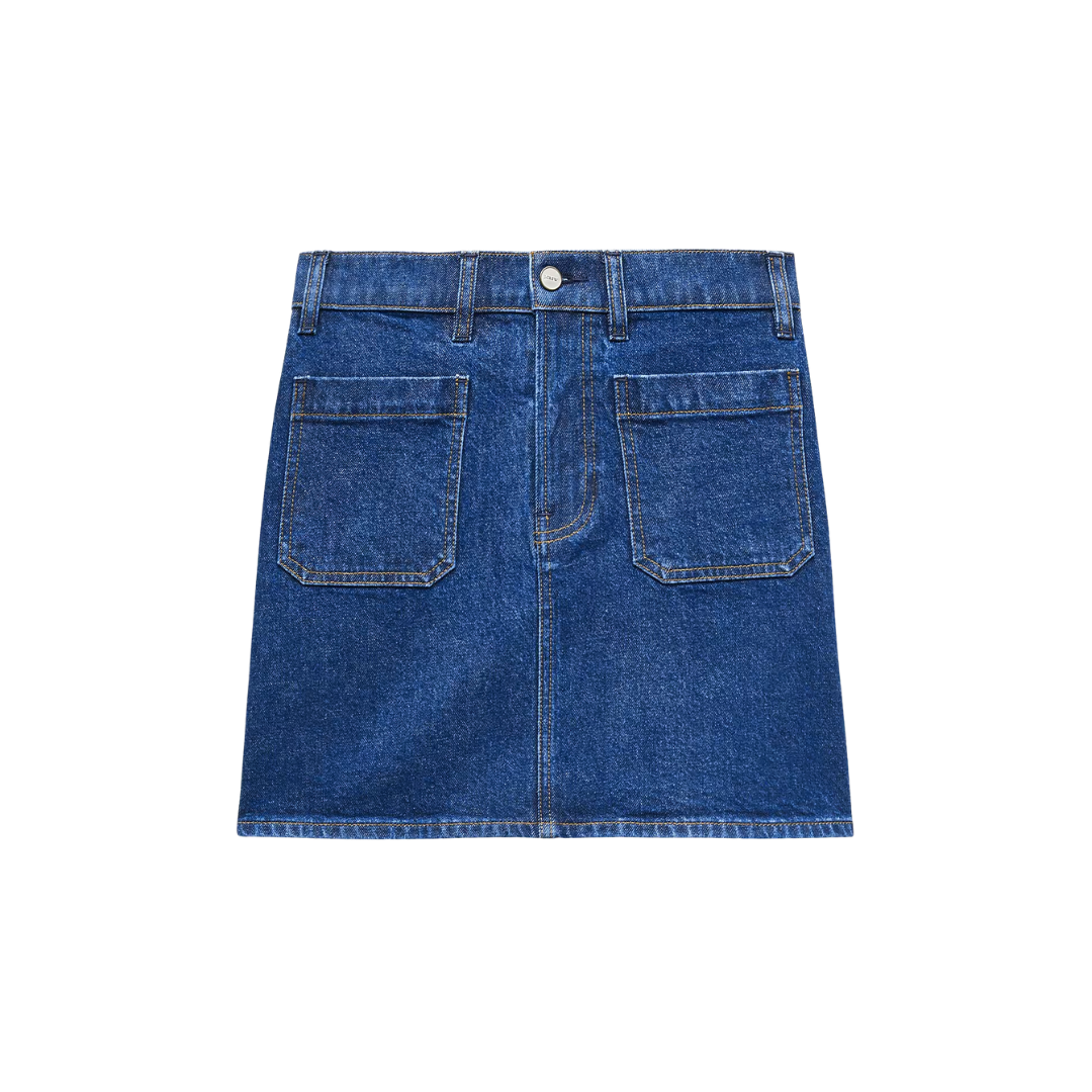 J.Crew Square Pocket Denim Mini Skirt
