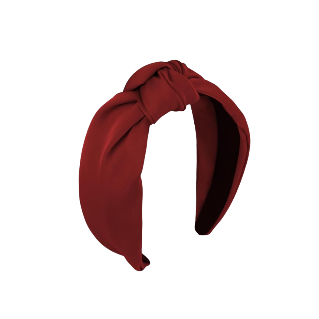 CURASA Maroon Knot Headband