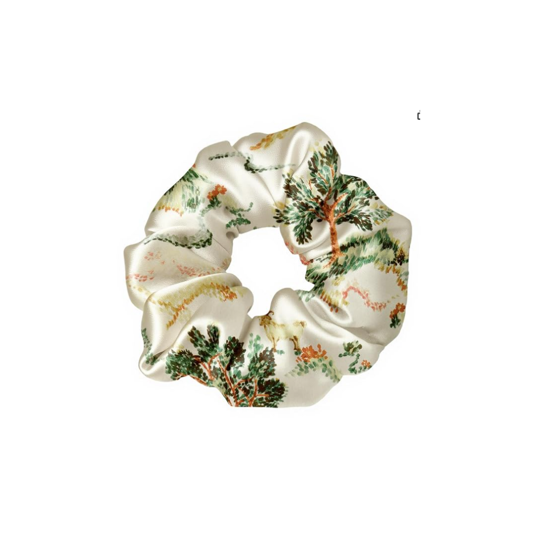LilySilk Patterned Silk Scrunchie