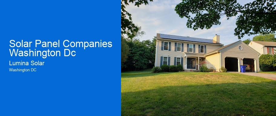 Solar Panel Companies Washington Dc