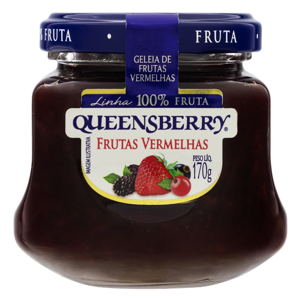 Celeiro Supermercado Geleia Queensberry 100 Frutas Vermelhas 170gr
