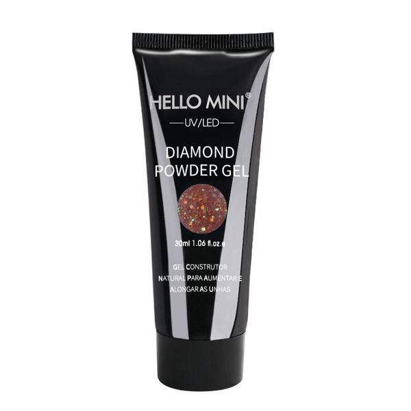Estação Cosméticos DIAMOND POWDER GEL UV/LED 30M HELLO MINI