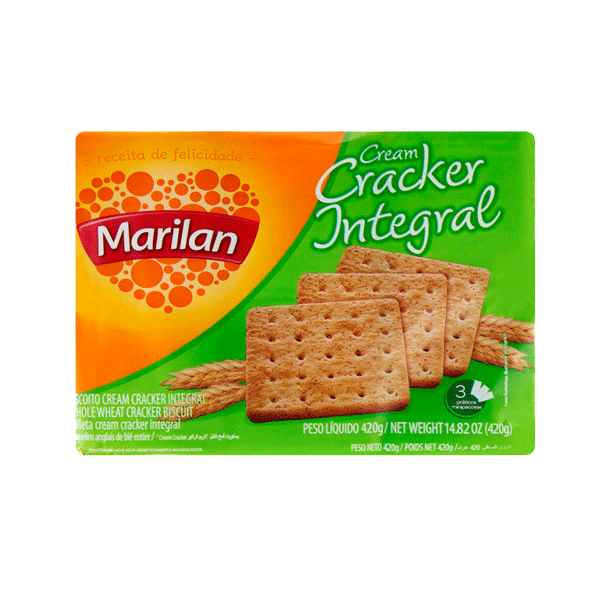 Estrela Supermercados BISCOITO MARILAN CREAM CRACKER INTEGRAL 400GR