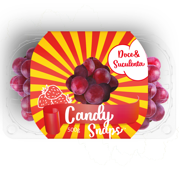 Loja 09 (Av Belvedere) UVA CANDY SNAPS VYVA NOTAS MORANGO 500G