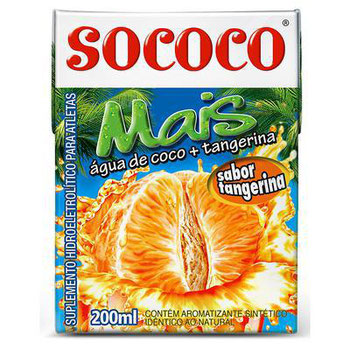 ÁGUA DE COCO SOCOCO MAIS TANGERINA 200ML