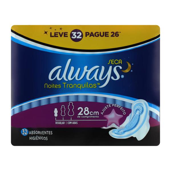ABS ALWAYS ACTIVE NOTURNO SECA C/ABAS L32 P28