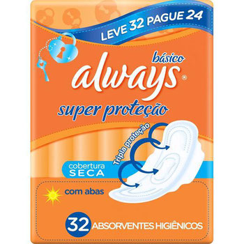 ABS ALWAYS BASICO TRIPLA SECA C/ABAS L32 P28