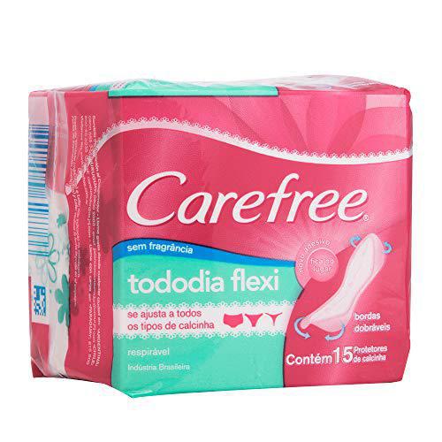 Protetor Diário Carefree Todo Dia Flex sem Perfume 15un