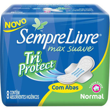 ABS SEMPRE LIVRE MAX SUAVE TRI PROTECT C/ABAS 8UND