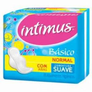 ABSORVENTE INTIMUS GEL COM ABAS SUAVE 8UND