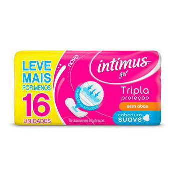 ABSORVENTE INTIMUS GEL SUAVE S/ABAS   16UN