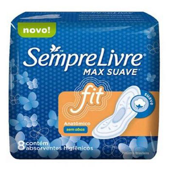 ABSORVENTE S.LIVRE FIT SUAVE S/ABAS 8UN