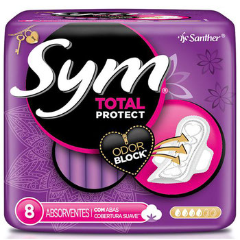 ABSORVENTE SYM SEM ABAS CORBERTURA SUAVE