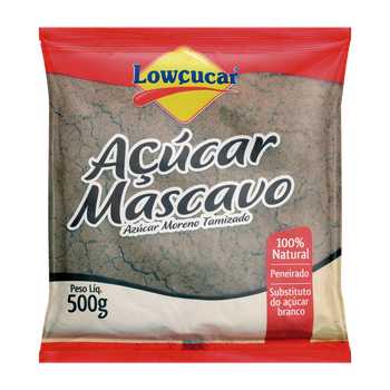 ACUCAR MASCAVO LOWCUCAR 500G
