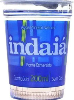 AGUA MINERAL INDAIA COPO 200ML