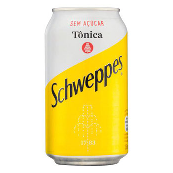 AGUA TONICA SCHWEPPES LT350ML S/ ACUCAR