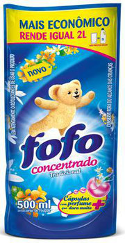 AMACIANTE DE ROUPAS FOFO CONCENTRADO REFIL 500ML