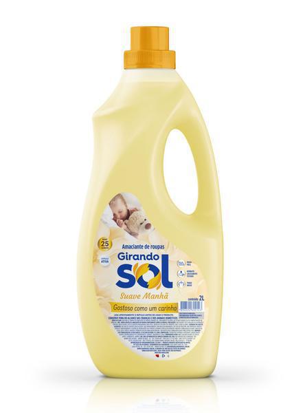 AMACIANTE ROUPA GIRANDO SOL 2L SUAVE AMARELO