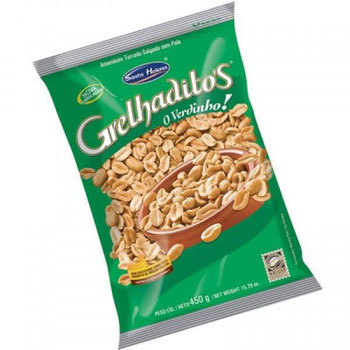 Amendoim Grelhaditos 400g Salgado Sem Pele