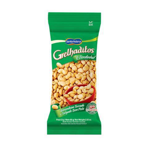 AMENDOIM GRELHADITOS S/PELE 60G