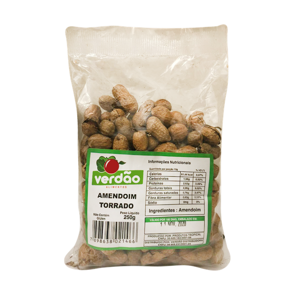 AMENDOIM TORRADO VERDAO 250G
