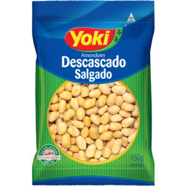 AMENDOIM YOKI DESCASCADO SALGADO 150G