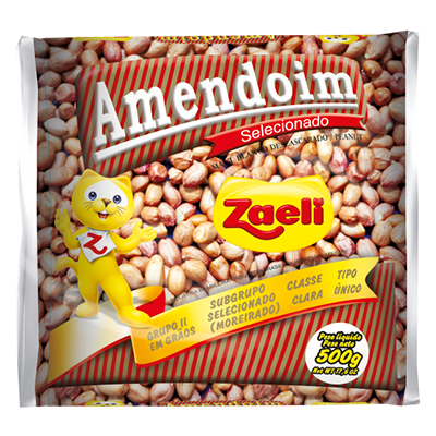 AMENDOIM ZAELI 500G BRANCO
