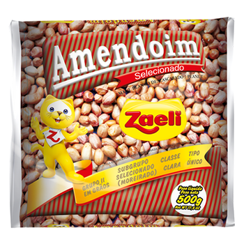 AMENDOIM ZAELI 500G BRANCO