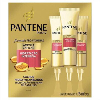 AMPOLA PANTENE HIDRATACAO INTENS 3 X 15ML 