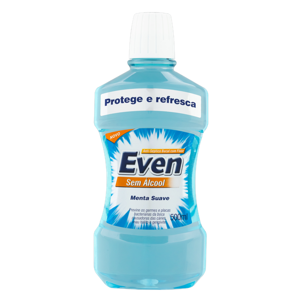 ANTI SEPTICO BUCAL EVEN MENTA SUAVE 500ML
