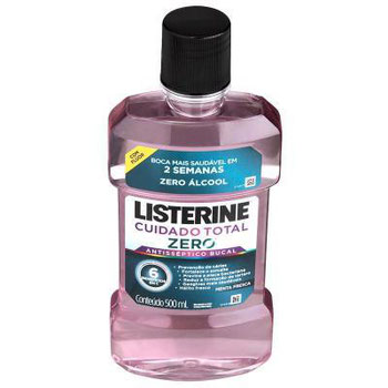 ANTISSEPTICO BUCAL LISTERINE CUIDADO TOTAL ZERO 500ML