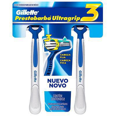 Prestobarba Ultragrip 3 com 2 Unidades