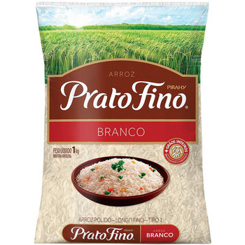 ARROZ BRANCO PRATO FINO 1KG