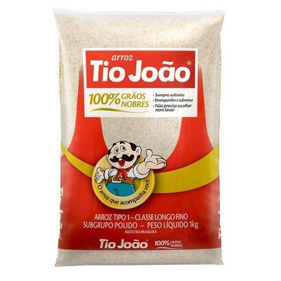 Arroz Polido Tio João Tipo 1 Com 1kg