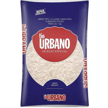 ARROZ BRANCO URBANO BRANCO 1KG