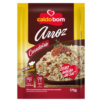 ARROZ CALDO BOM 175G SACHE CARRETEIRO