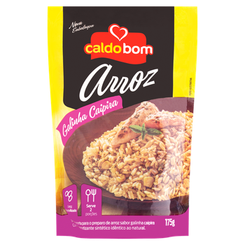 ARROZ CALDO BOM 175G SACHE GALINHA CAIPIRA