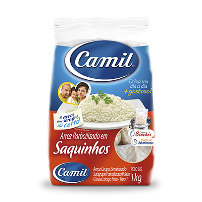 ARROZ CAMIL PARBOILIZADO SQ NATURAL 1KG