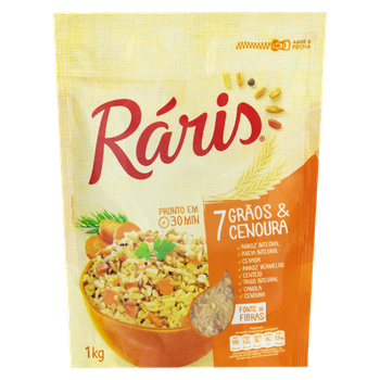 ARROZ INTEGRAL RARIS 7GRAOS C/CENOURA 1KG