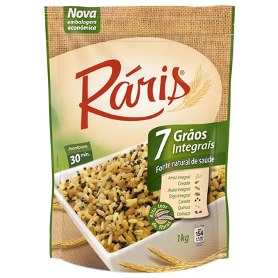 ARROZ INTEGRAL RARIS 7GRAOS C/ CEVADA 1KG