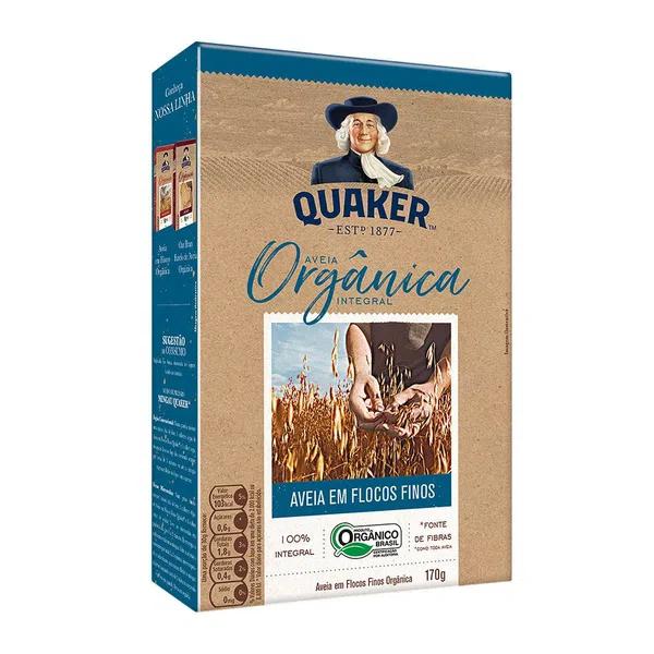 AVEIA QUAKER FLOCOS FINO ORGANICO 170G