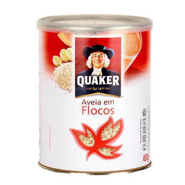 AVEIA QUAKER FLOCOS LATA 450G