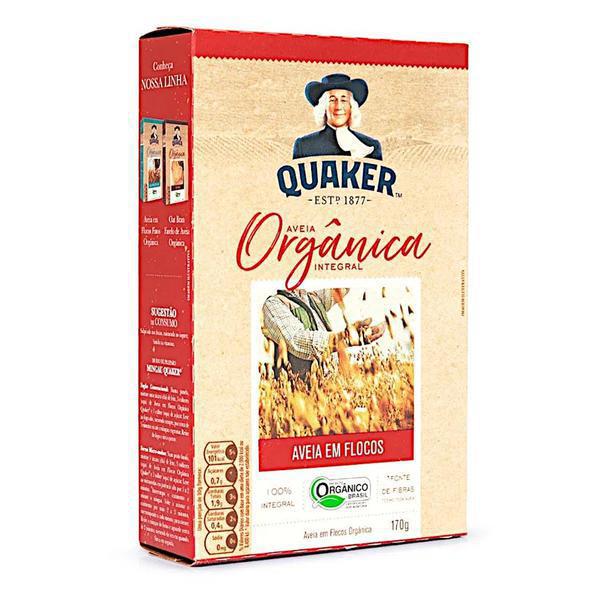 AVEIA QUAKER FLOCOS REGULAR ORGANICO 170G