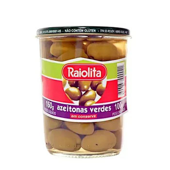 AZEITONA RAIOLITA C/CAROCO VIDRO 100G